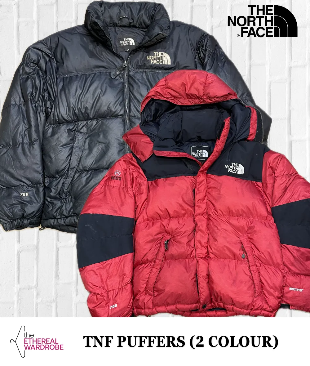 2 colour North Face Jackets including Nuptse