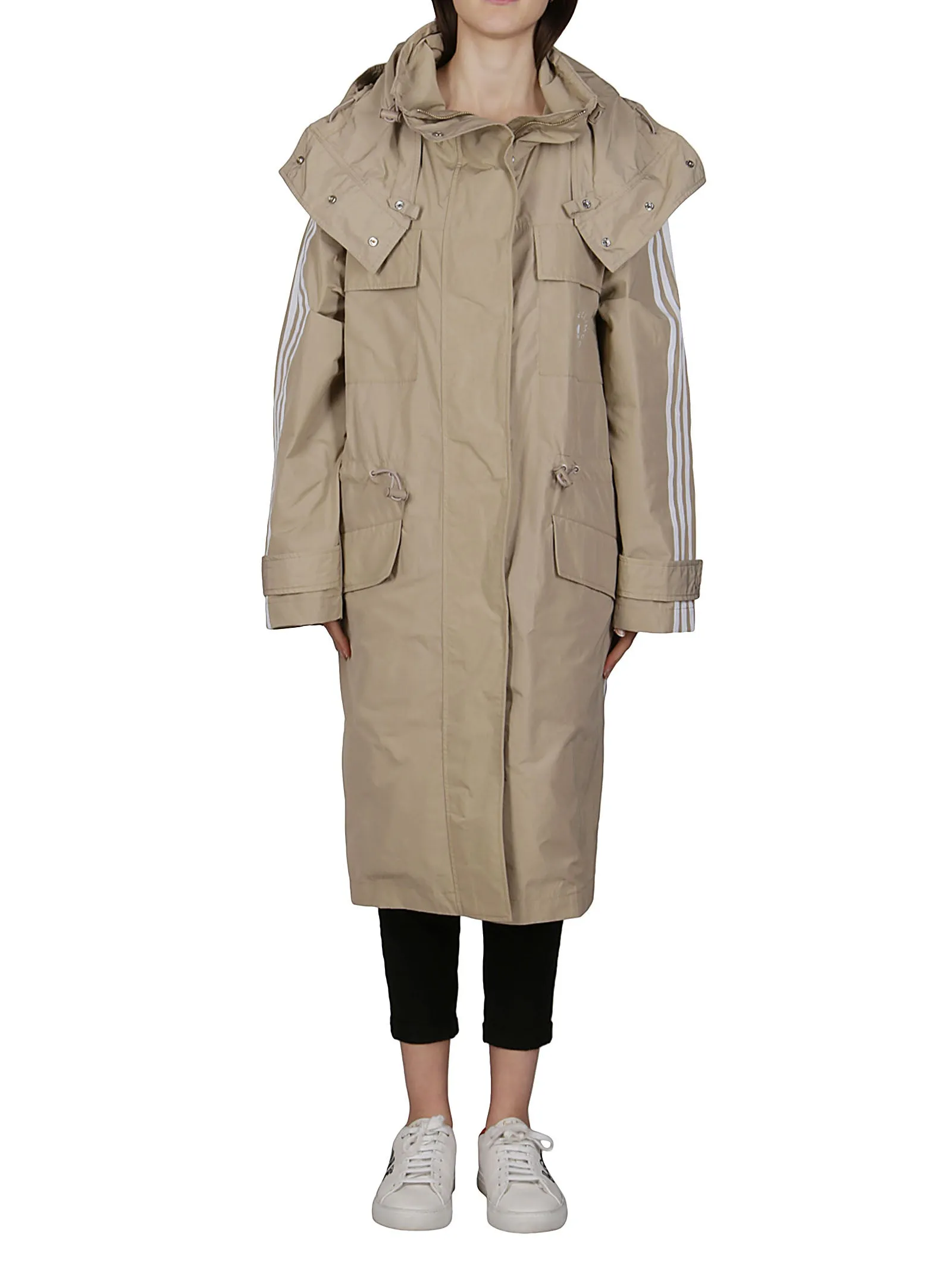 Adidas By Stella McCartney Side-Stripe Hooded Parka