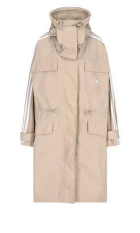 Adidas By Stella McCartney Side-Stripe Hooded Parka