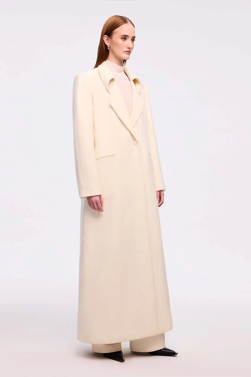 Bach Di Straight Notch Lapel Gauze Trench Coat