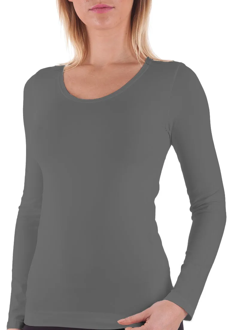 BELLISSIMA Seamless Round Neck Long Sleeve