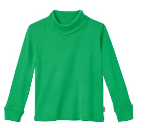 Boys and Girls Soft Cotton Turtleneck  | Elf Green