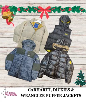 Carhartt, Dickies & Wrangler Puffer Jackets