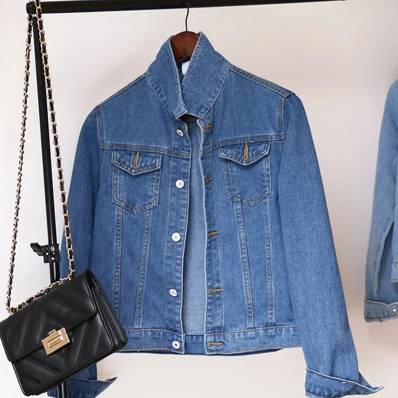 Casual Buttons Denim Jackets