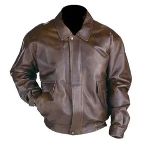 Classic Aviator Brown Bomber Men's Jackets