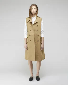 Coated Sleeveless Trench