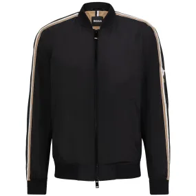 Coltrane Full Zip Regular Fit Bomber Jacket Black - AW23