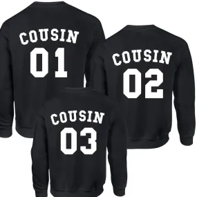 Cousin Squad Number Sweatshirts