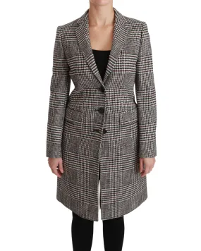 Dolce & Gabbana Women's Wool Checked Coat