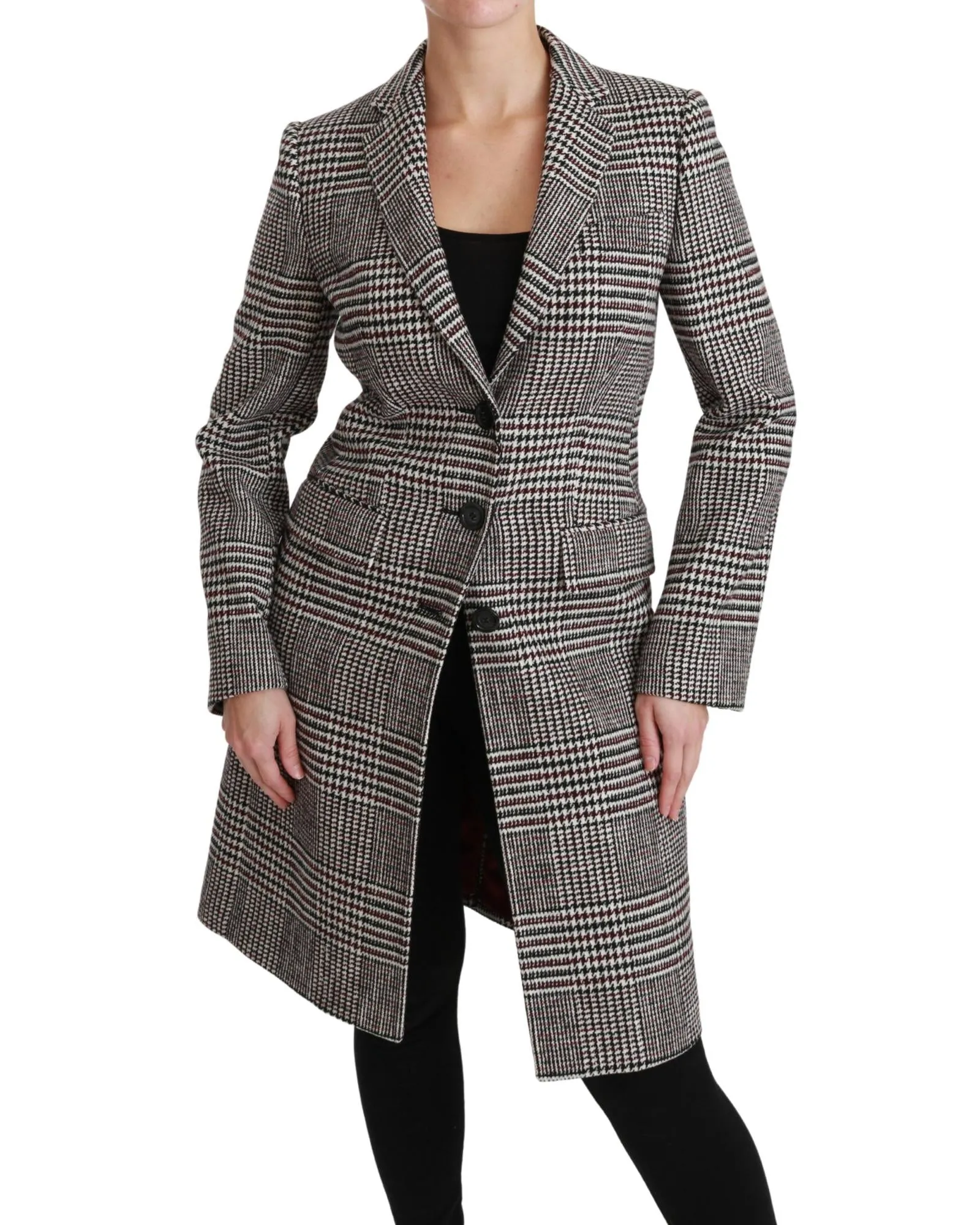 Dolce & Gabbana Women's Wool Checked Coat