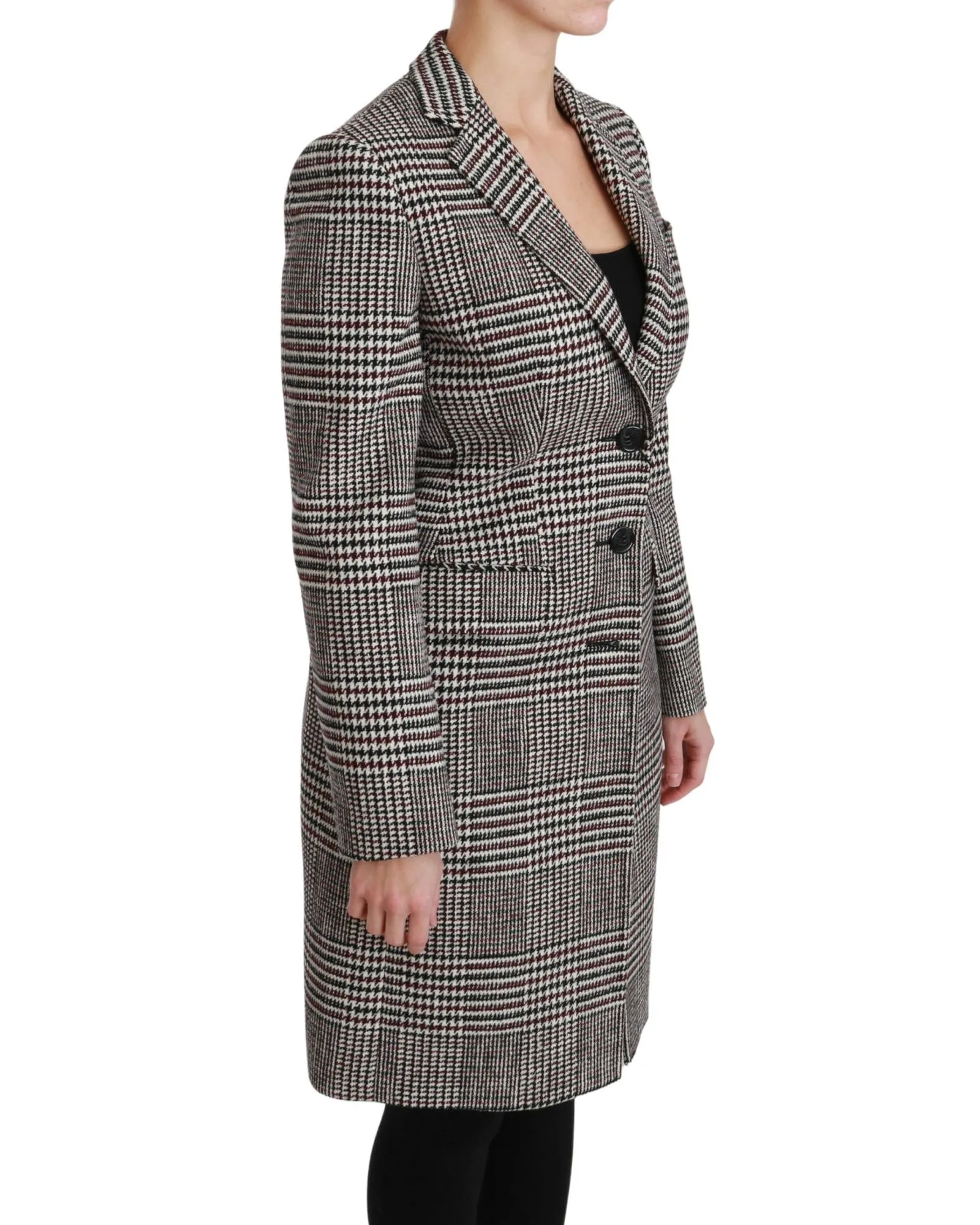 Dolce & Gabbana Women's Wool Checked Coat