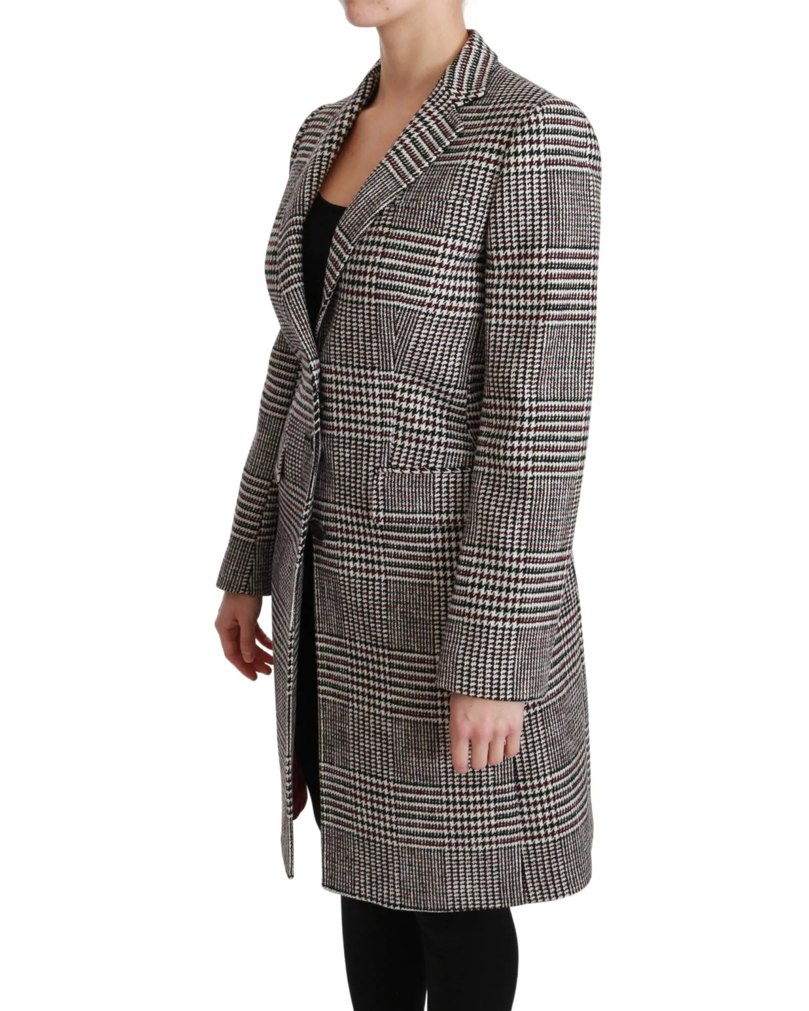 Dolce & Gabbana Women's Wool Checked Coat