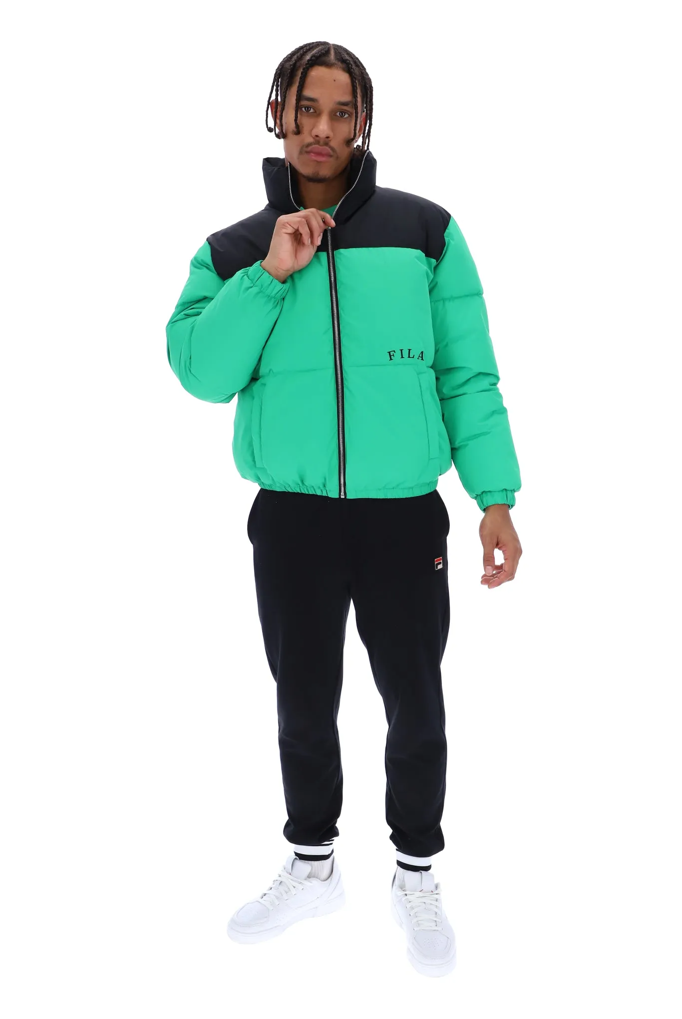 Evan Unisex Panelled Puffer Jacket