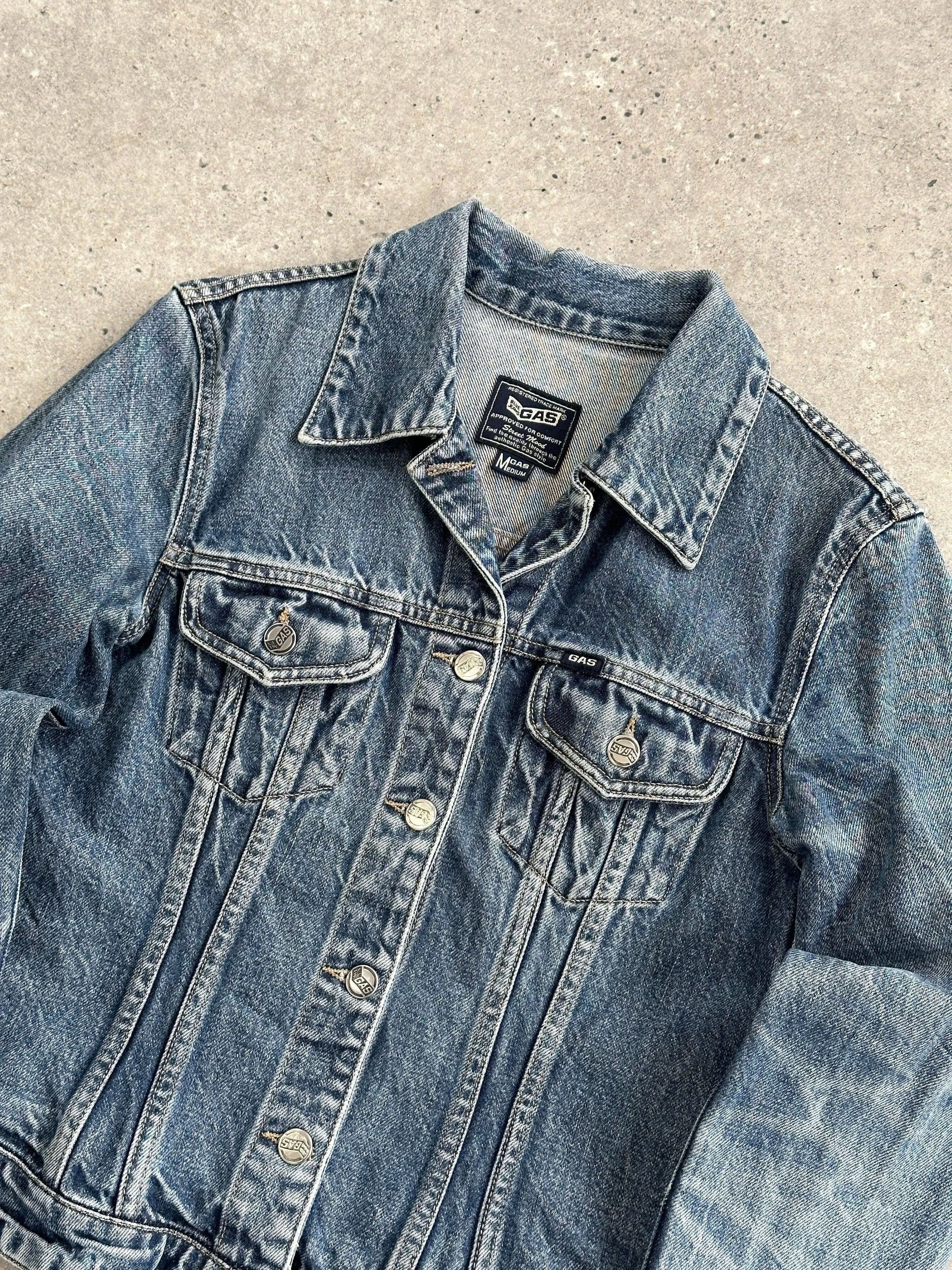 Gas Fitted Pure Cotton Denim Jacket - S