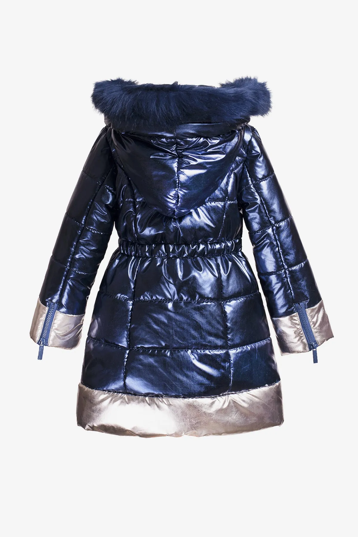 Imoga Vicky Girls Coat - Navy (Size 2 left)