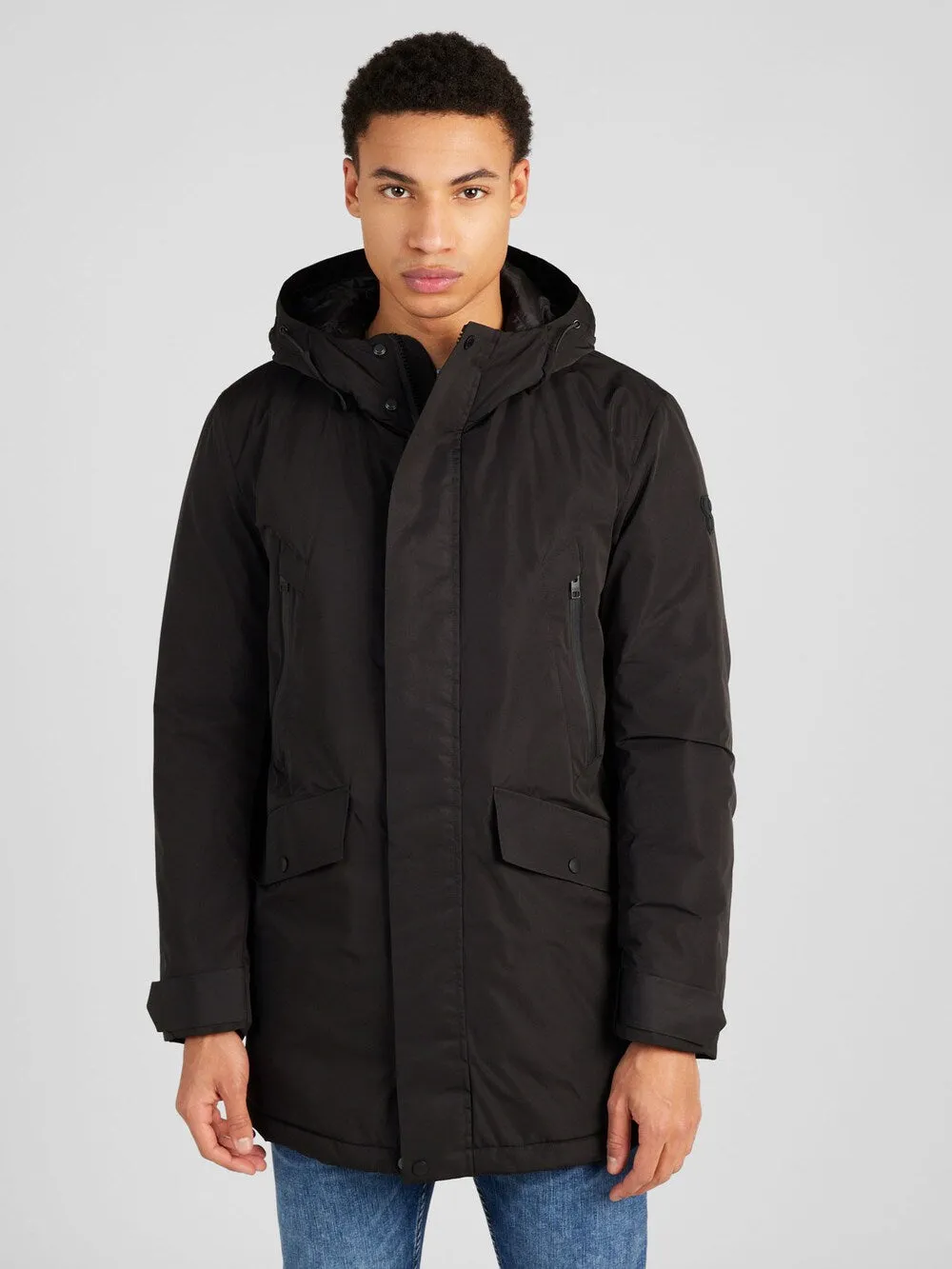 Interseasonal parka Sliver, black