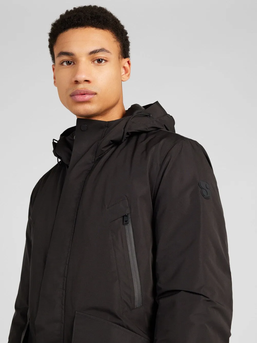 Interseasonal parka Sliver, black