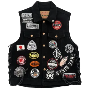 Kadoya Denim Biker Vest