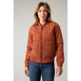 Kimes Ranch Women's Dark Rust Marinos Bomber Jacket