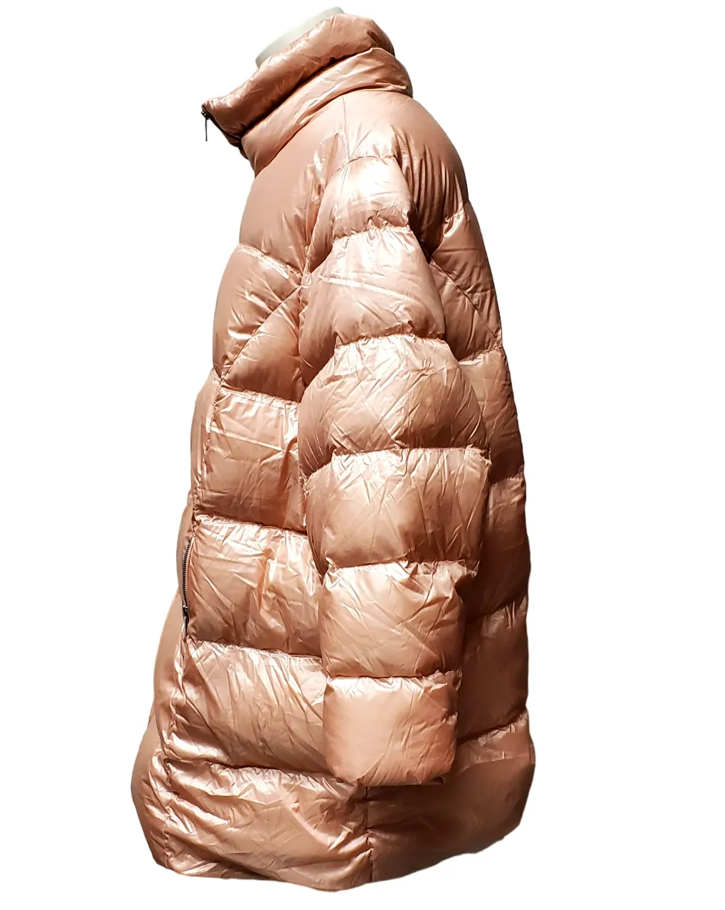 Lands End Women's Down Puffer Jacket-Salmon Mist