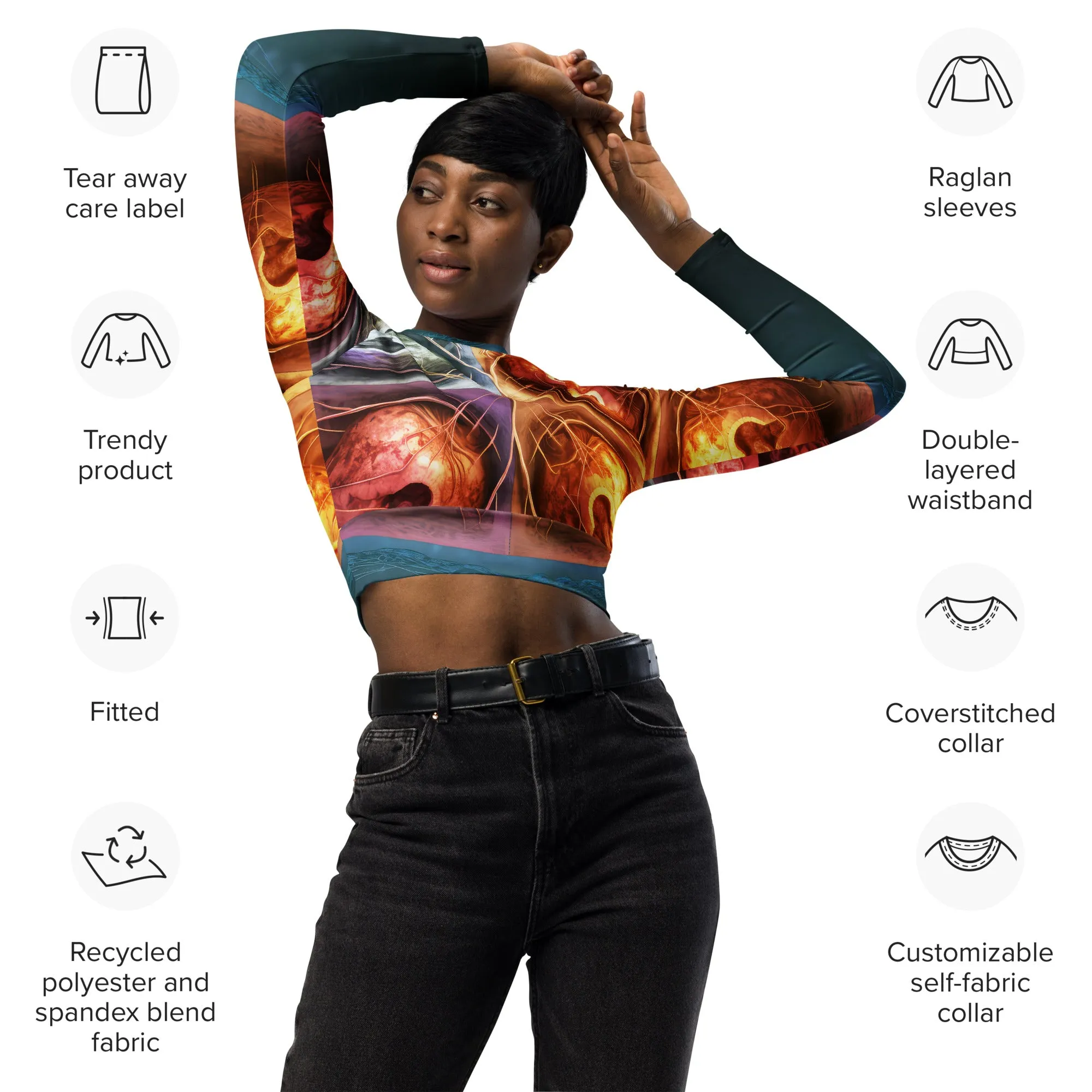 Long-Sleeve Crop Top 4 Cells Stage