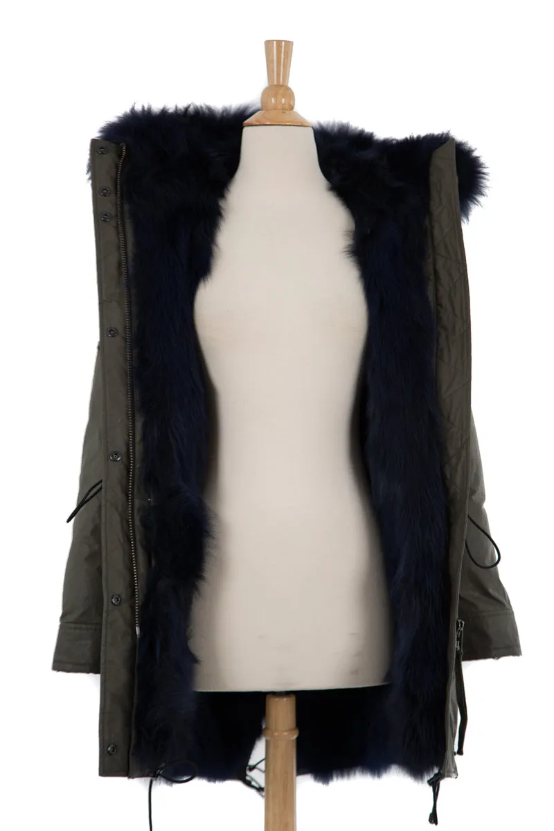 Luxe Limelight Parka with Fur