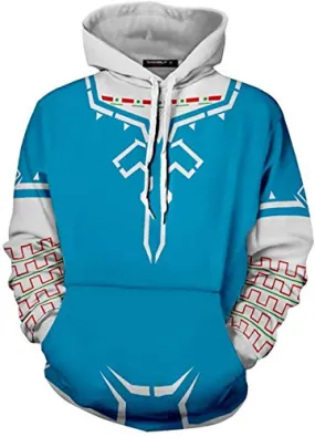 Mens Zelda Hoodies Link Sweatshirt 3d Print Hooded Tops Small