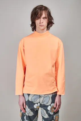 Mockneck Longsleeve T-shirt Knit , orange