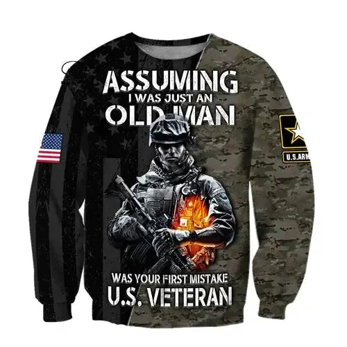 PLstar Cosmos Veteran Military Army Suit Soldier Camo Autumn Pullover NewFashion Tracksuit 3DPrint Men/Women Casual Hoodies A-9