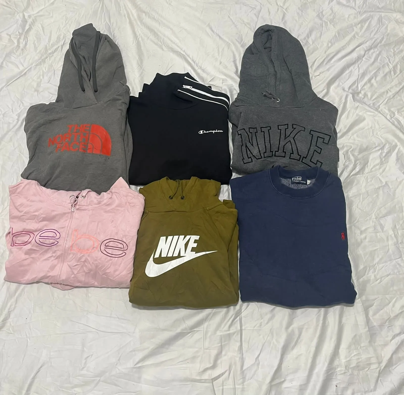 Polo Ralph Lauren/ Tommy Hilfiger / Champion/ Bebe / Dkny / Nike Hoodies & Sweatshirts - 40 Pieces