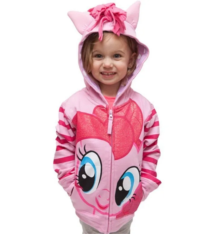 Pony Spring Casual Full Sleeve Hoodies For Girls Kids