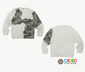 Reworked/Upcycled Branded X Camo Sweatshirt NRP19 SS24