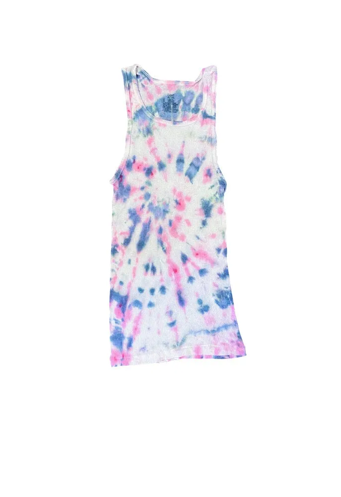 SINGER22 Exclusive Tie Dye Ribbed Tank