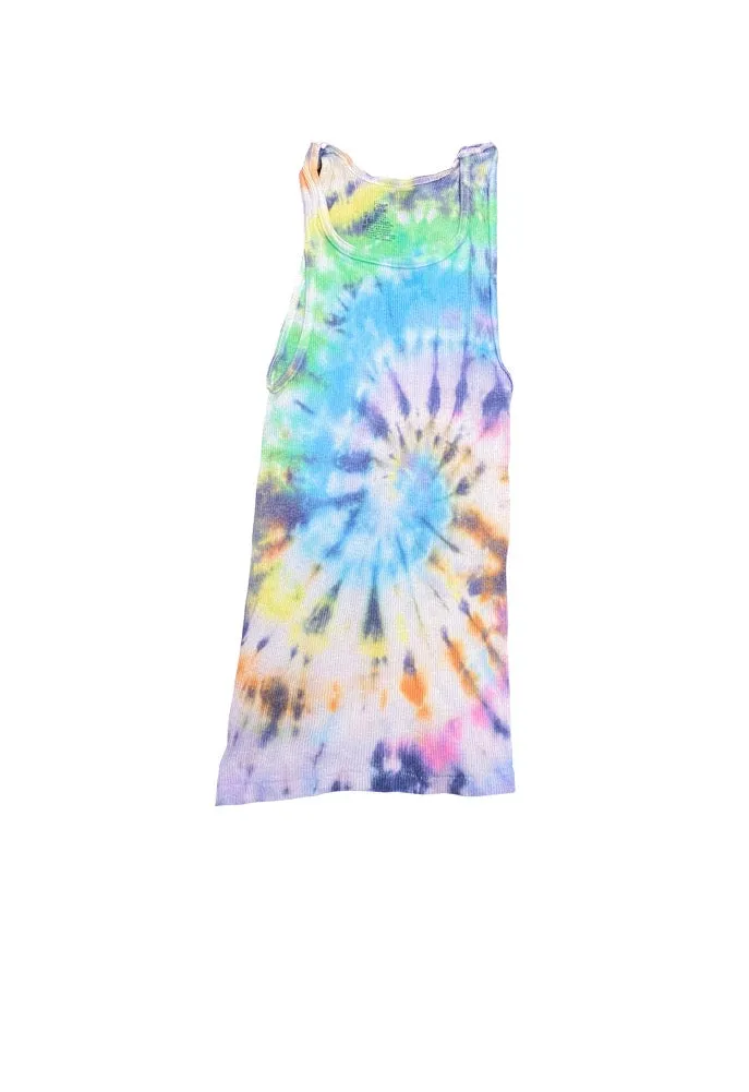 SINGER22 Exclusive Tie Dye Ribbed Tank