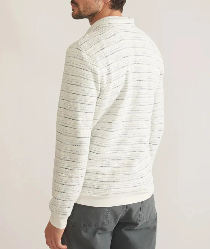 Textured Stripe Quarter Zip