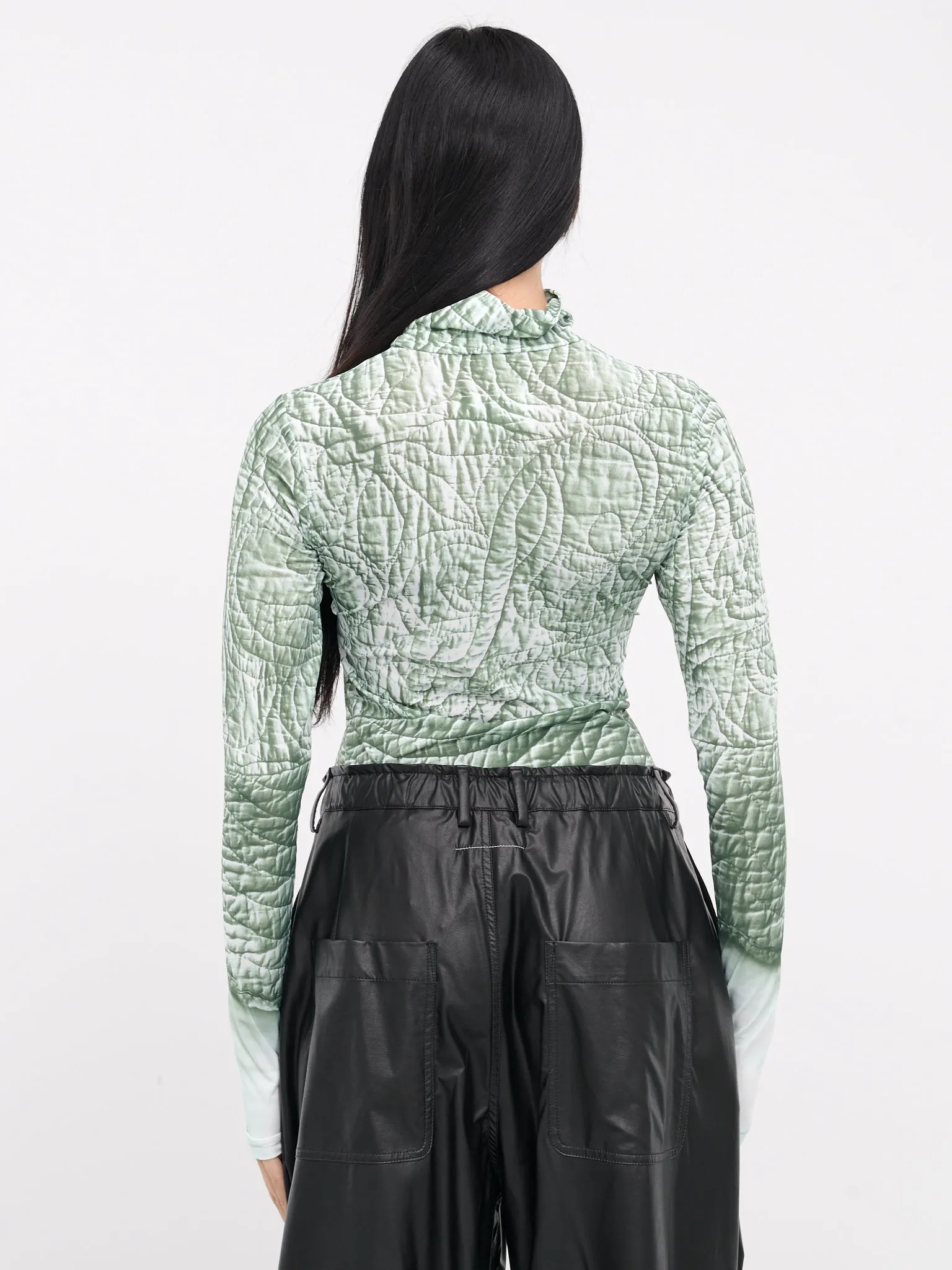 Trompe L'oeil Print Top (S52NH0021-M20026-IGUANA)